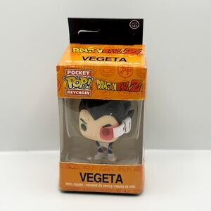 Funko Dragon Ball Z Vegeta Saiyan Prince Pocket Pop Keychain Anime w Red Scouter